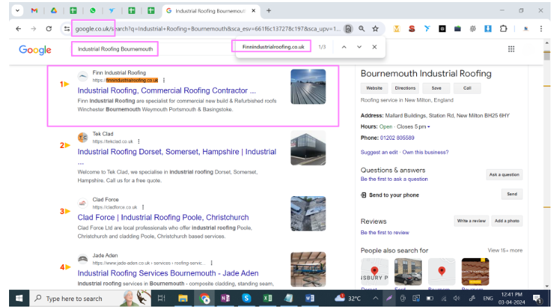 Home no.#1 rank on uk google