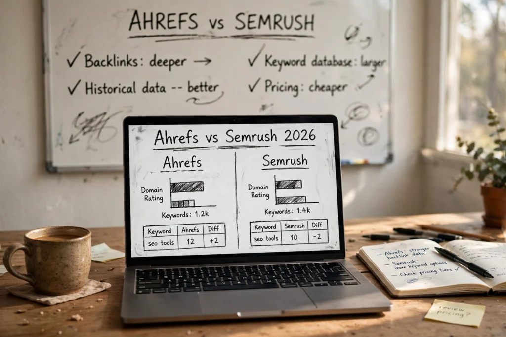 Ahrefs vs Semrush 2026 comparison