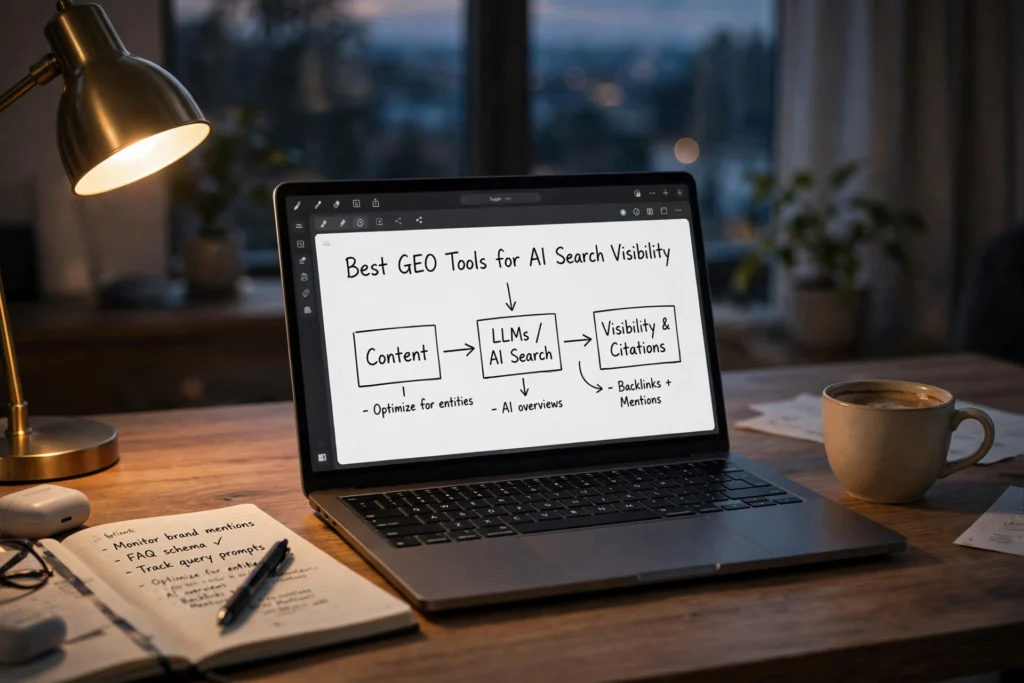 Best GEO tools for AI search visibility 2026 - Ahrefs Brand Radar, Semrush, Profound, Peec AI comparison